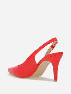 Clearance La Modeuse Escarpins slingback à bout pointu Rouge