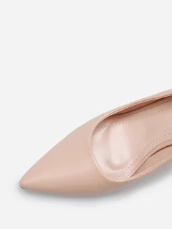 Hot La Modeuse Escarpins slingback à bout pointu Nude