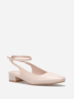 La Modeuse Escarpins slingback à fines brides Nude