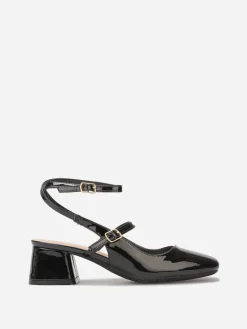 Clearance La Modeuse Escarpins slingback à multi-brides Noir