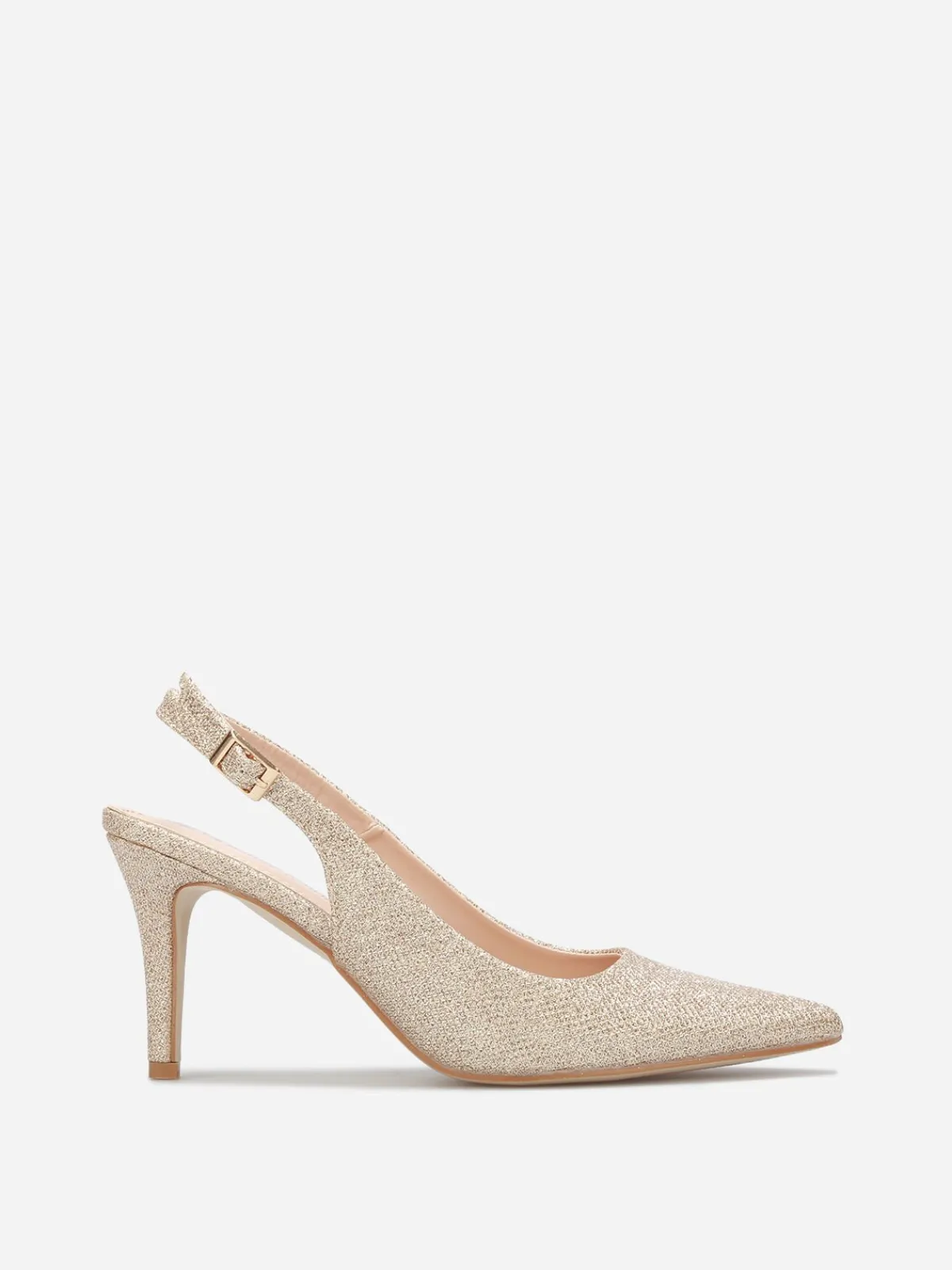 Outlet La Modeuse Escarpins slingback à paillettes Doré