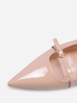 Hot La Modeuse Escarpins slingback à petit talon Nude
