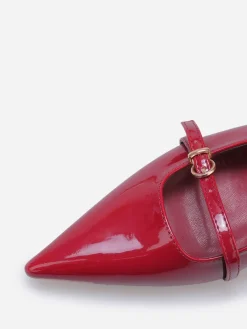 New La Modeuse Escarpins slingback à petit talon Bordeaux
