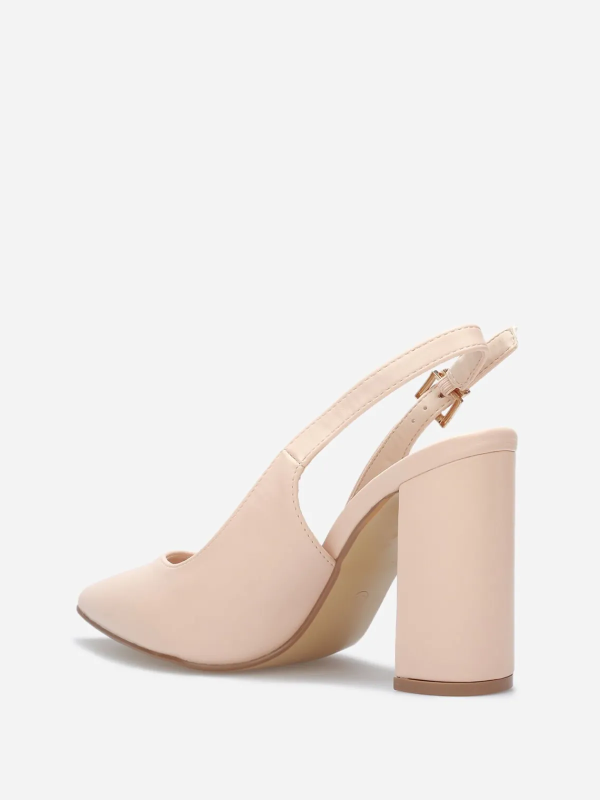 Sale La Modeuse Escarpins Slingback bout pointu Nude