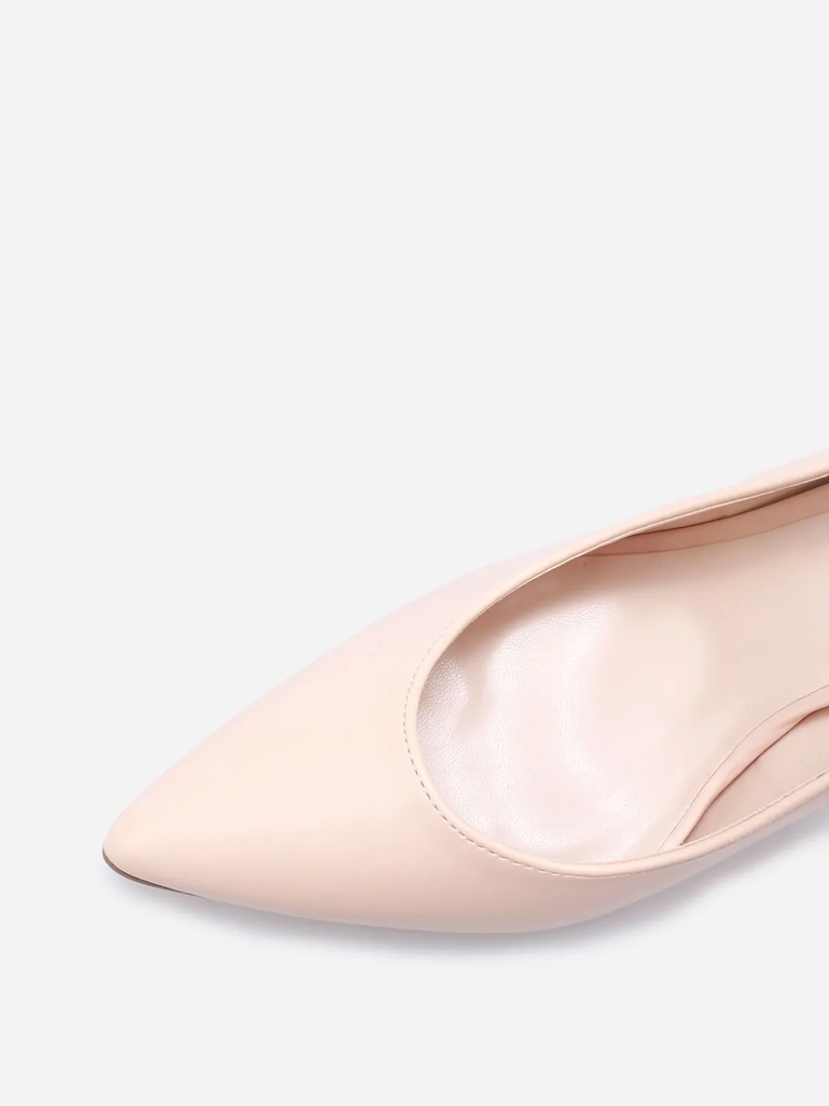 Sale La Modeuse Escarpins Slingback bout pointu Nude