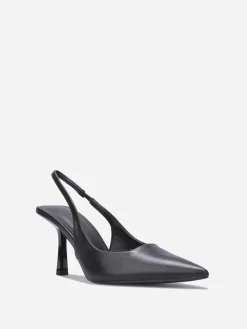 Best La Modeuse Escarpins slingback pointus Noir