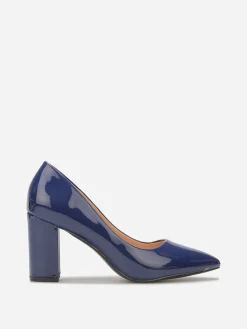 New La Modeuse Escarpins vernis à bout pointu Bleu