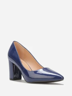 New La Modeuse Escarpins vernis à bout pointu Bleu