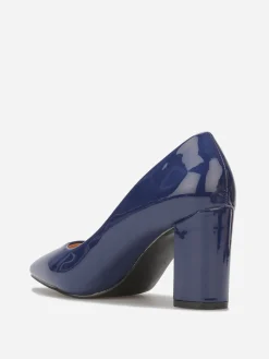 New La Modeuse Escarpins vernis à bout pointu Bleu