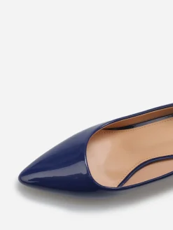 New La Modeuse Escarpins vernis à bout pointu Bleu