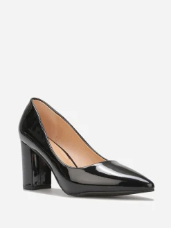 La Modeuse Escarpins vernis à bout pointu Noir
