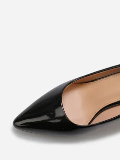 La Modeuse Escarpins vernis à bout pointu Noir