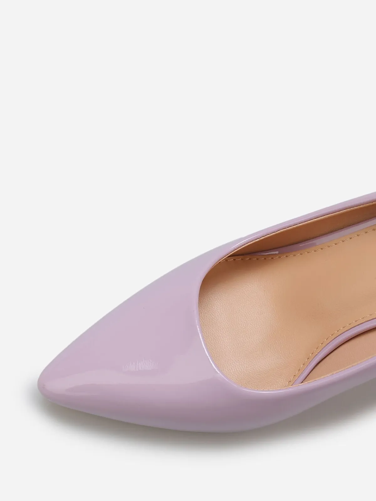 Outlet La Modeuse Escarpins vernis à bout pointu Violet