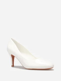 Hot La Modeuse Escarpins vernis à petit talon Blanc