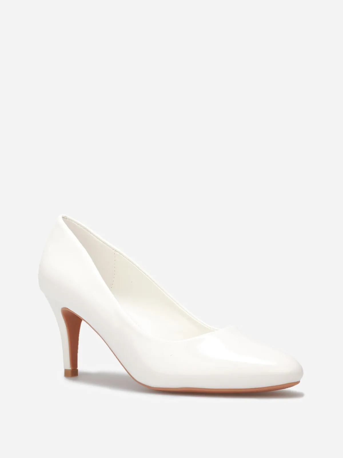 Hot La Modeuse Escarpins vernis à petit talon Blanc