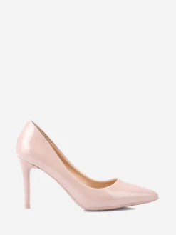 Online La Modeuse Escarpins  vernis à talon aiguille Beige