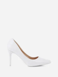 Online La Modeuse Escarpins  vernis à talon aiguille Blanc