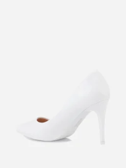 Online La Modeuse Escarpins  vernis à talon aiguille Blanc