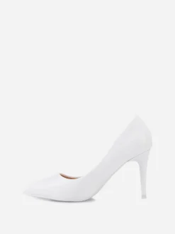 Online La Modeuse Escarpins  vernis à talon aiguille Blanc