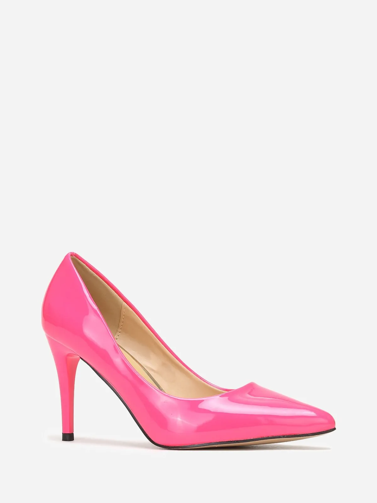 Clearance La Modeuse Escarpins vernis à talon aiguille Fuchsia
