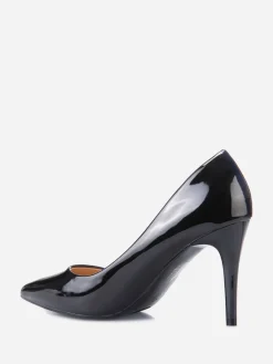 Online La Modeuse Escarpins  vernis à talon aiguille Noir