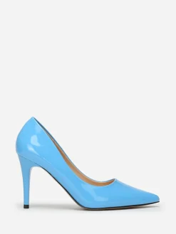 Sale La Modeuse Escarpins   vernis à talon aiguille Turquoise