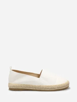 Discount La Modeuse Espadrilles à détails en simili Blanc