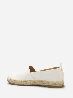 Discount La Modeuse Espadrilles à détails en simili Blanc