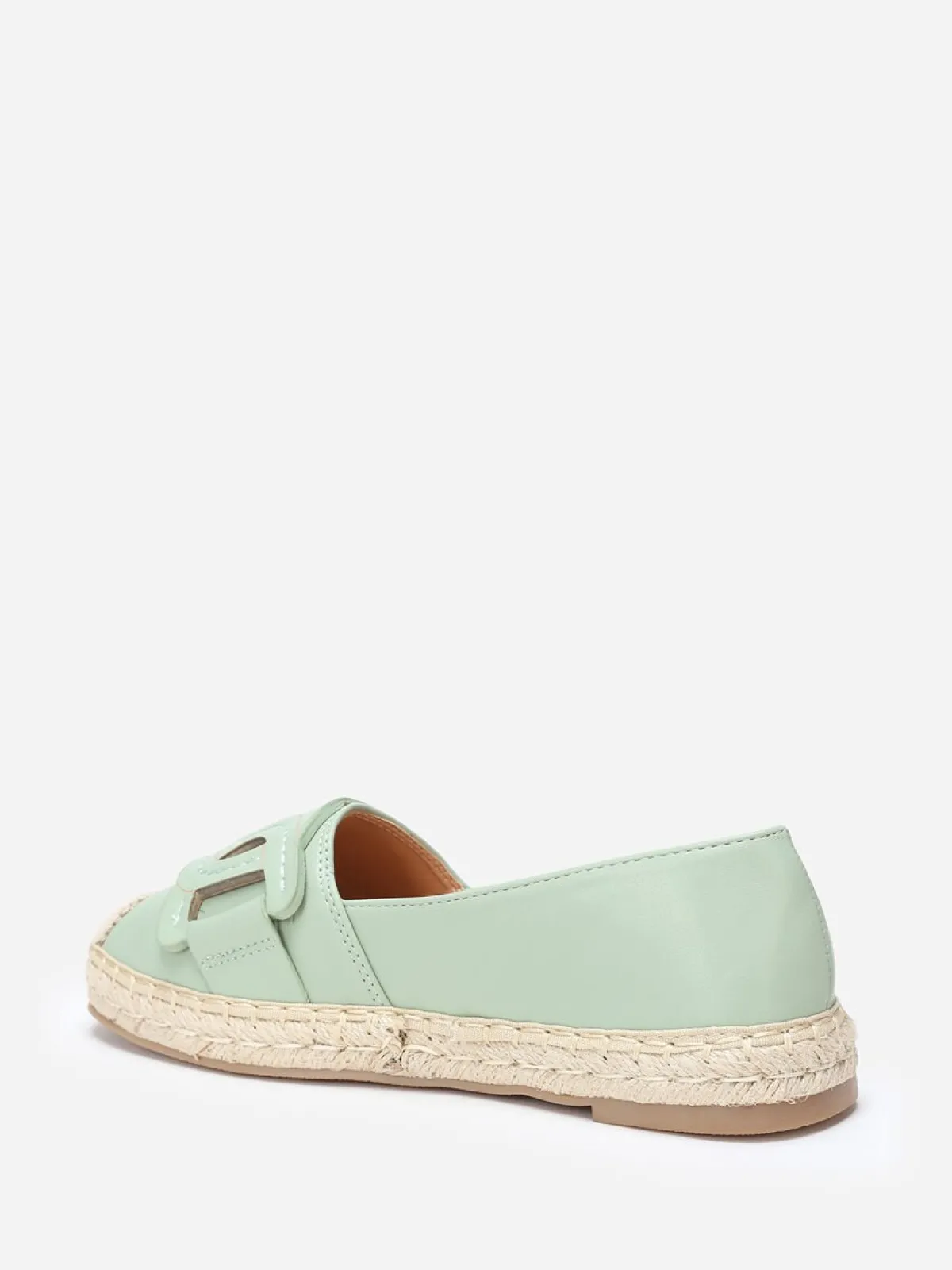 New La Modeuse Espadrilles avec bride en simili Vert