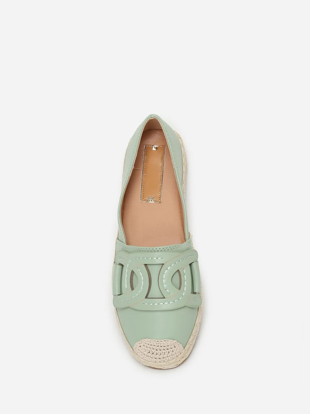 New La Modeuse Espadrilles avec bride en simili Vert