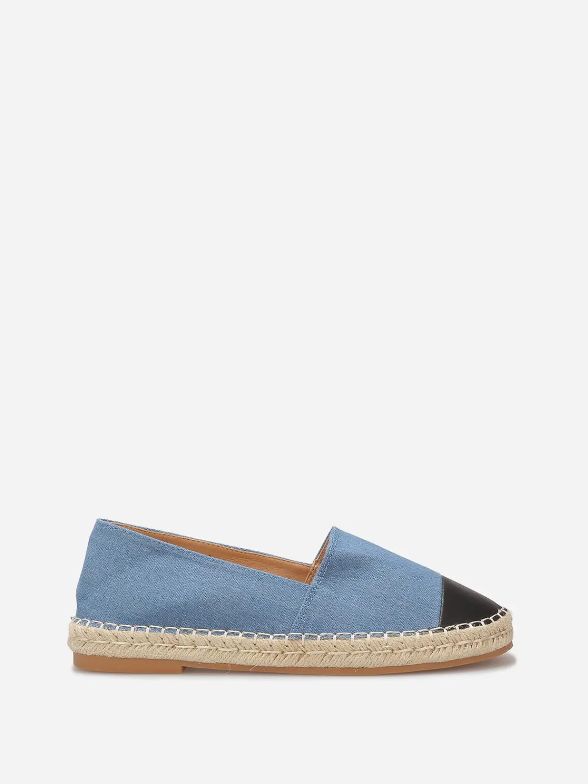 Clearance La Modeuse Espadrilles bicolores en denim BleuDenim