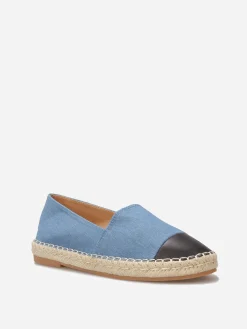 Clearance La Modeuse Espadrilles bicolores en denim BleuDenim