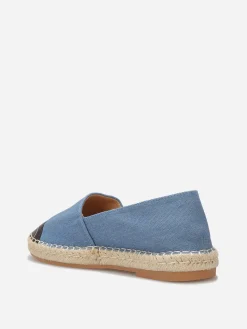 Clearance La Modeuse Espadrilles bicolores en denim BleuDenim