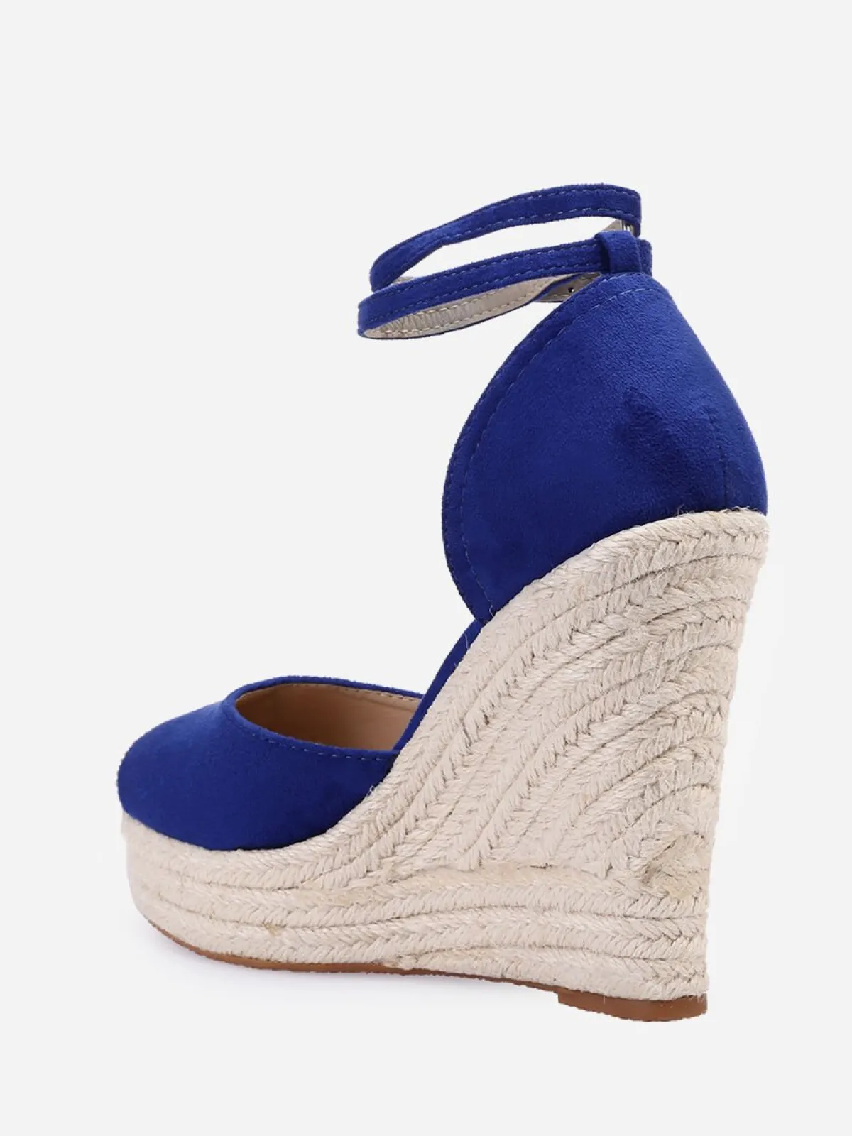 New La Modeuse Espadrilles compensées Bleu