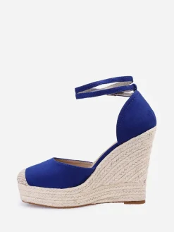 New La Modeuse Espadrilles compensées Bleu