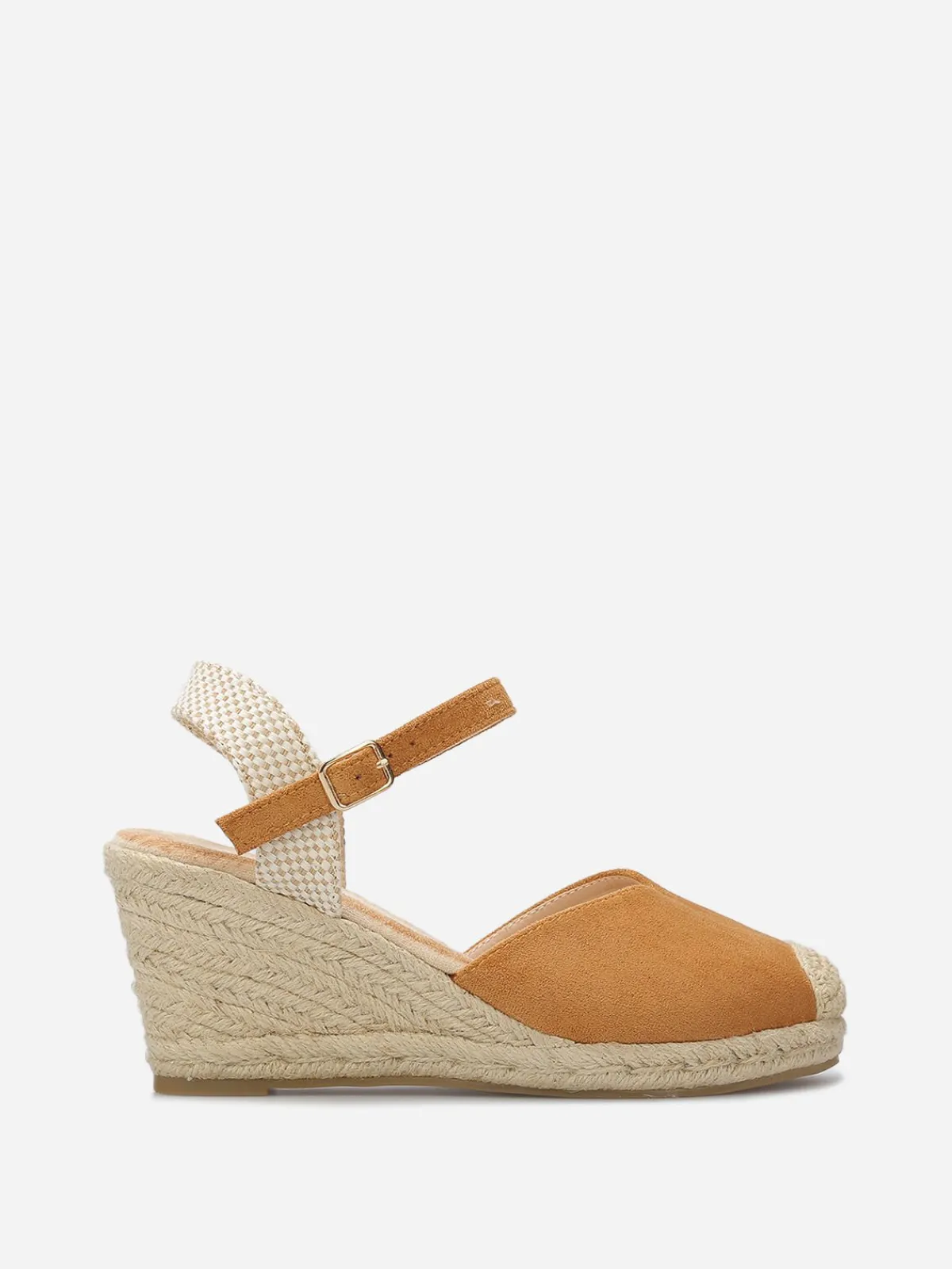 Hot La Modeuse Espadrilles compensées en suédine Camel