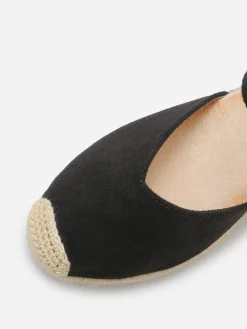 Hot La Modeuse Espadrilles compensées en suédine Noir