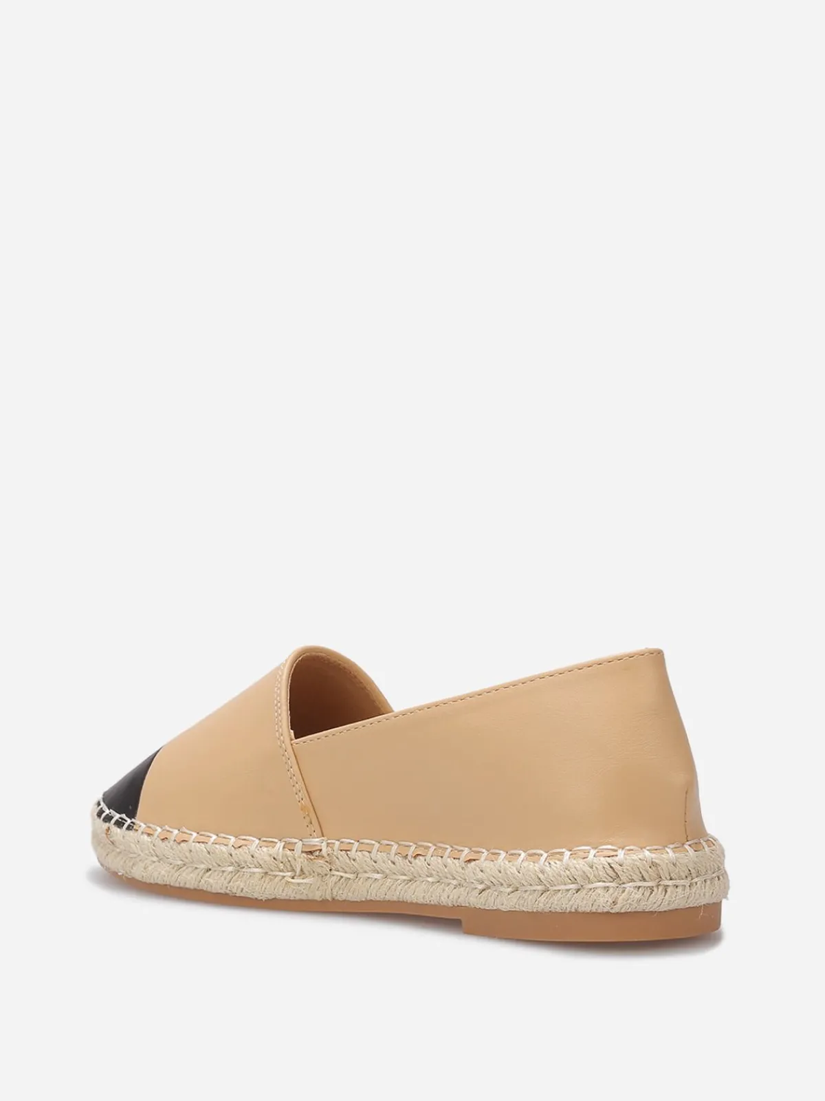 Sale La Modeuse Espadrilles en simili bicolores Beige