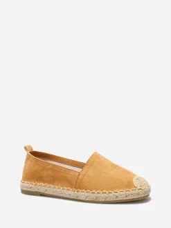 Discount La Modeuse Espadrilles en suédine à bout carré Camel