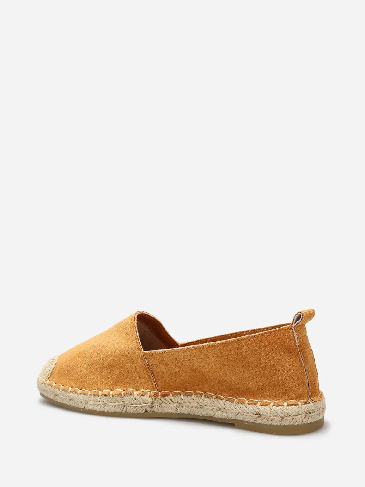 Discount La Modeuse Espadrilles en suédine à bout carré Camel