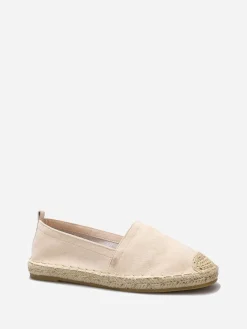 Best La Modeuse Espadrilles en suédine à bout carré Beige