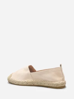 Best La Modeuse Espadrilles en suédine à bout carré Beige