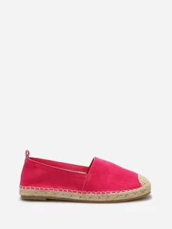 Sale La Modeuse Espadrilles en suédine à bout carré RoseBonbon