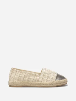 New La Modeuse Espadrilles en tweed et simili Taupe