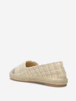 New La Modeuse Espadrilles en tweed et simili Taupe