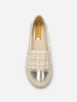 New La Modeuse Espadrilles en tweed et simili Taupe