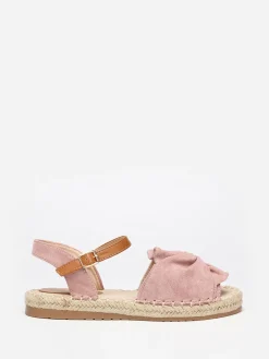Best La Modeuse Espadrilles peep toes   à bride nouée Rose