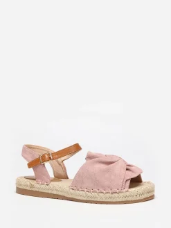 Best La Modeuse Espadrilles peep toes   à bride nouée Rose