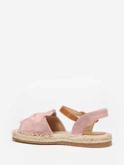 Best La Modeuse Espadrilles peep toes   à bride nouée Rose