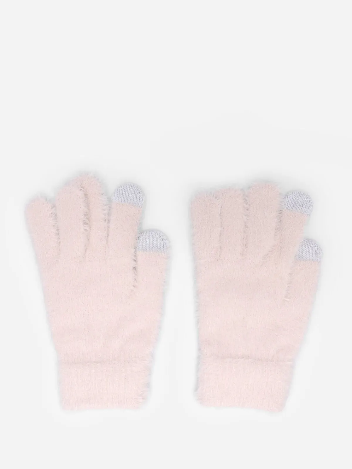 La Modeuse Gants tactiles duveteux Beige